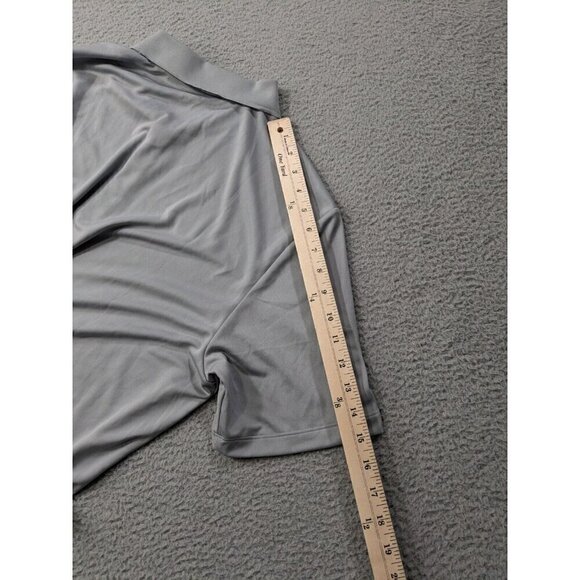 Adidas Performance Polo Shirt Mens Large Golf UPF 30 Beaverhead Logo Gray - Picture 12 of 13